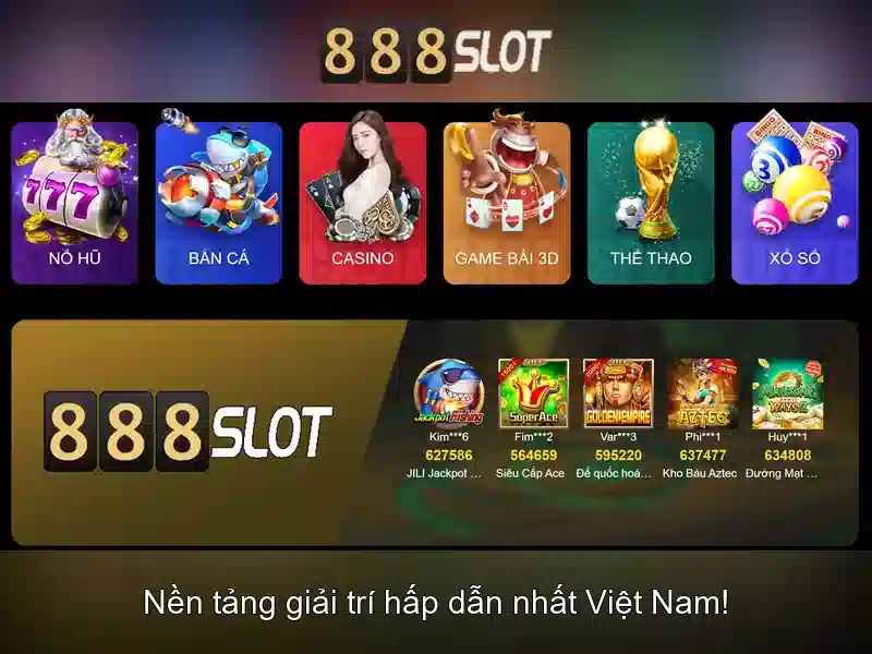 888slot - Trải nghiệm casino slot trực tuyến tại Việt Nam 1 Đăng Nhập